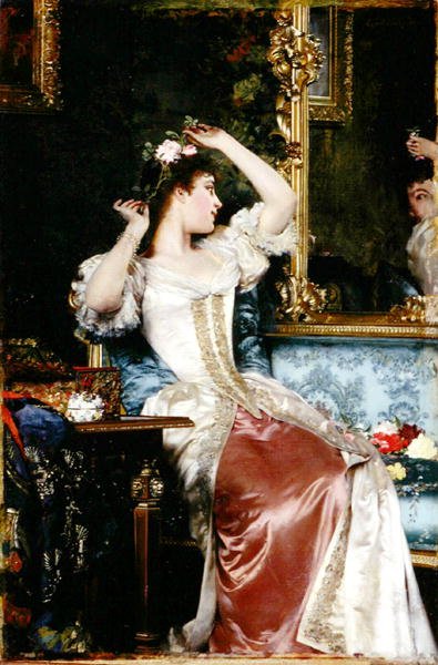 In Front of a Mirror by Ladislaw von Czachorski