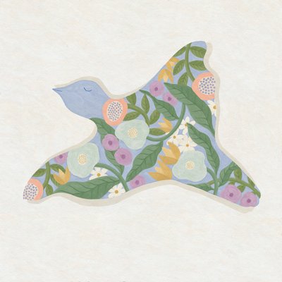 Spring Blooms Bird by Lady Ann de Borja