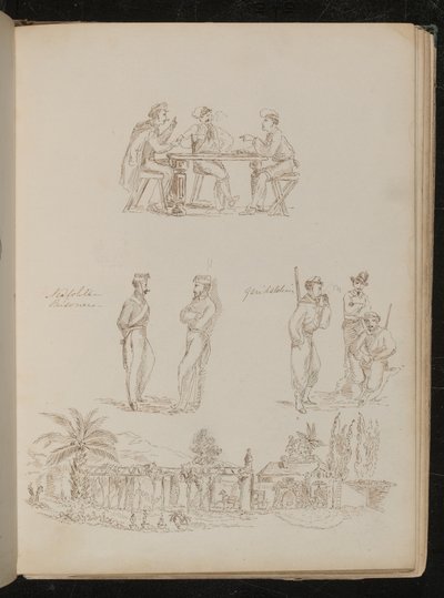 Three Soldiers Playing Cards, Two 