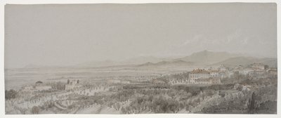 View of the Villa Pescatore from Villa Muti, Piombino by Lady Elizabeth Susan Percy