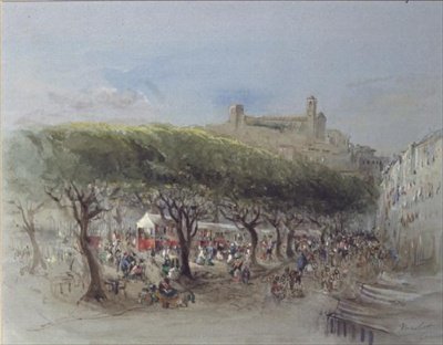 The Market, Cannes by Lady Honoria Cadogan