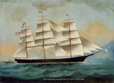 The Ship Fleetwing, Hong Kong Bay, J. W. Guest, Commander by Lai Sung