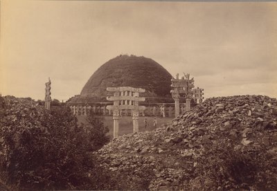 General View of Sanchi Stupa, Bhopal District by Lala Deen Dayal