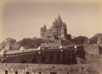 The Great Temple from Fort, Orchha by Lala Deen Dayal