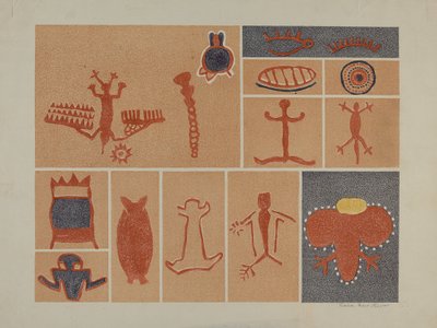 Petroglyph - Human Figures by Lala Eve Rivol