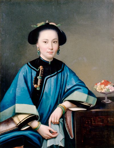 The Fourth Concubine of Hexing (Wo Hing) of Hong Kong by Lam Qua (attr. to)
