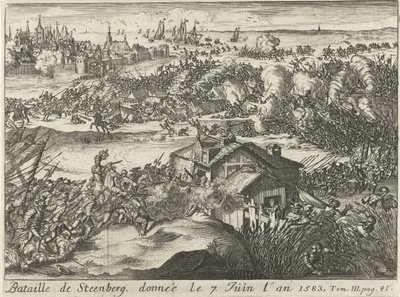 Battle of Steenberg, June 7, 1583 by Lamberecht Causé
