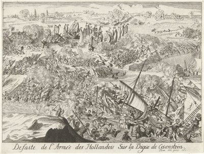 Battle for the Kauwenstein Dike, 1585 by Lamberecht Causé