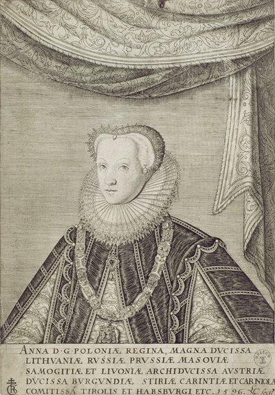Anna Habsburg, Queen of Poland by Lambert Cornelis