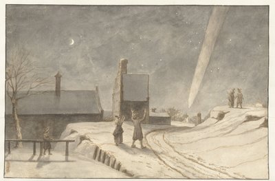 Falling Star above Alkmaar by Lambert Doomer