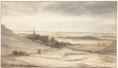 View from the Dunes of the Village of Schoorl by Lambert Doomer