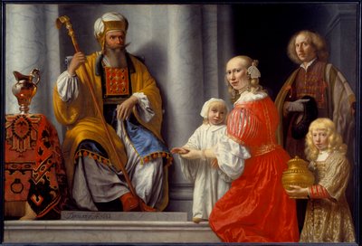 The Prophetess Anne Brings Her Son Samuel to the High Priest Eli by Lambert Doomer