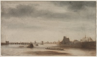 View of Orléans from the Loire by Lambert Doomer