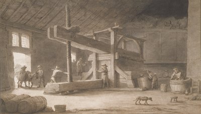 Winepress of Monsieur Dittyl, outside Nantes by Lambert Doomer