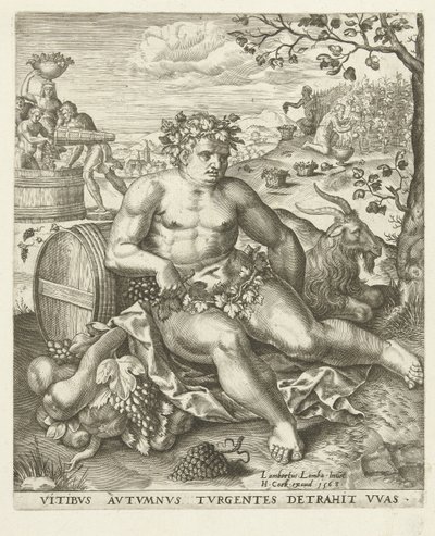 Autumn: Bacchus and the Grape Harvest by Lambert Lombard