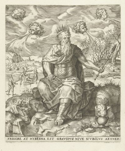 Winter: A King with the Four Winds by Lambert Lombard