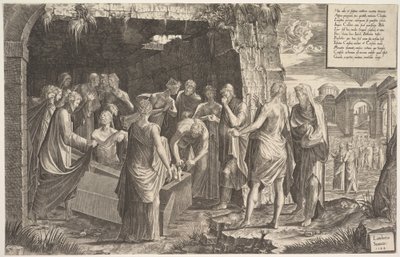 Raising of Lazarus by Lambert Suavius