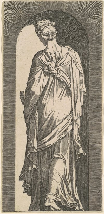 Sibyl Seen from the Back, Looking Downward to the Left by Lambert Suavius