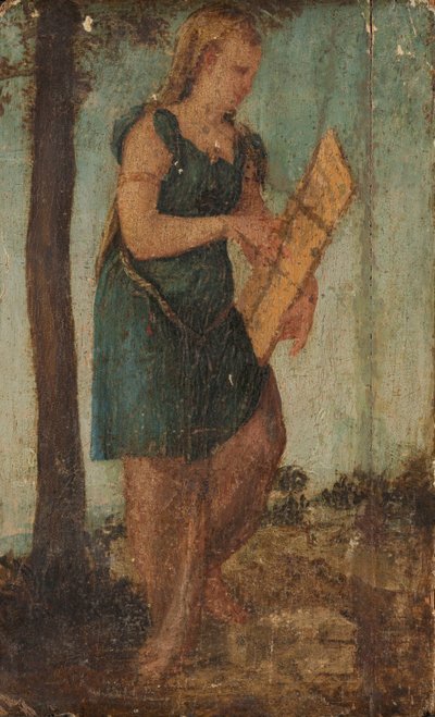 Woman with Shield by Lambert Sustris (circle of)