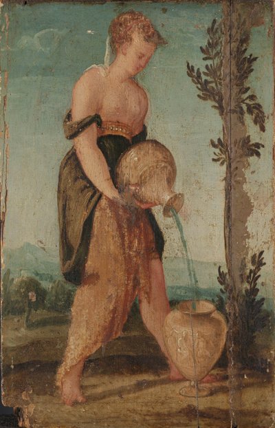 Woman with Water Jug by Lambert Sustris (circle of)