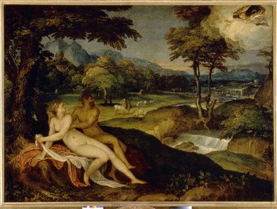 Jupiter and Io. by Lambert Sustris