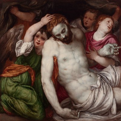 Pietà with Angels by Lambert Sustris