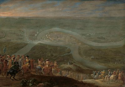 King Louis XIV and his Entourage at the Siege of Schenkenschans, 1672 by Lambert de Hondt (II)