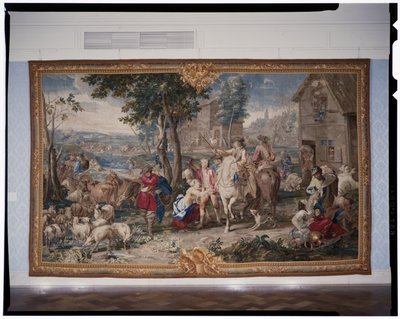 Pillage, from the Art of War tapestry series, 1708-12 (woven 1712-18) by Lambert de Hondt