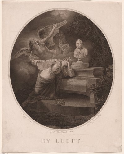 Memorial Print for Hendrik Hooft Daniëlsz. by Lambertus Antonius Claessens