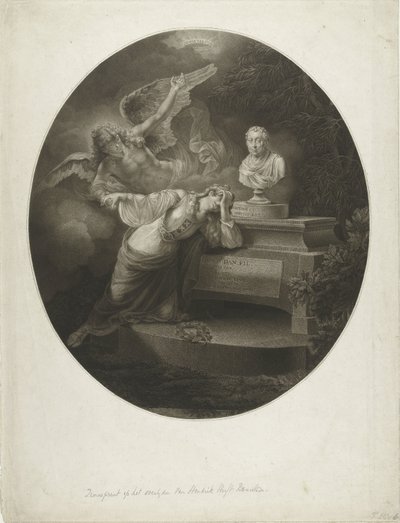 Memorial Print for Hendrik Hooft Daniëlsz. by Lambertus Antonius Claessens