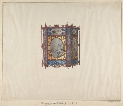 Design for a Hall Lamp No.6 by Lamqua
