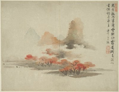 Landscape in the Style of Ancient Masters: After Gao Kegong (1248-1310) by Lan Ying