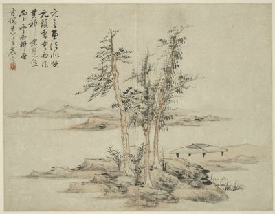 Landscape in the Style of Ancient Masters: after Ni Zan, Cao Zhibo by Lan Ying