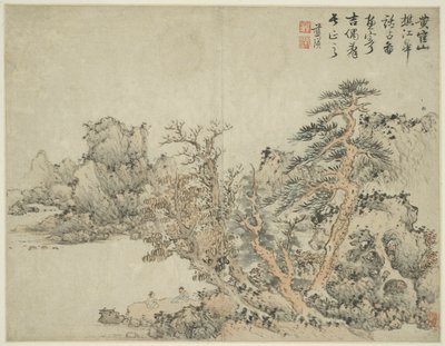 Landscape in the Style of Ancient Masters (after Wang Meng) by Lan Ying
