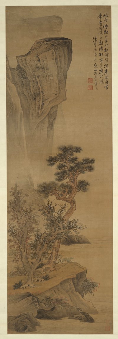 Landscape in the Style of Li Tang by Lan Ying