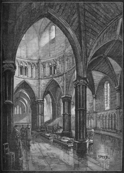 Interior of the Temple Church, London by Lancelot Speed