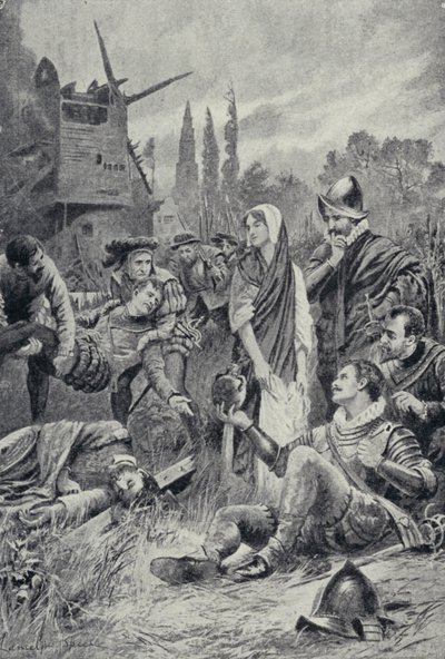 Sir Philip Sidney at the Battle of Zutphen by Lancelot Speed