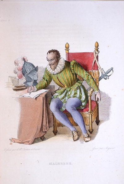 Portrait of Francois de Malherbe, illustration from 