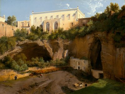 View of a Villa, Pizzofalcone, Naples by Lancelot Théodore Turpin de Crissé de Crissé