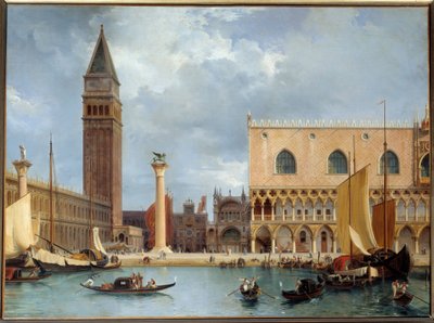 View of Part of the Ducal Palace and Piazzetta of Venice by Lancelot Théodore Turpin de Crissé de Crissé