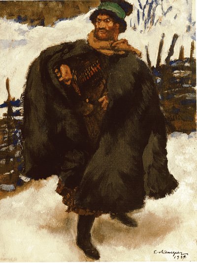 Illustration to the novel Hadji Murad by Leo Tolstoy, 1924 by Lanceray