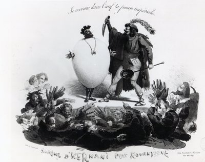 Hernani Sublime, a Romantic Dish, Caricature of 