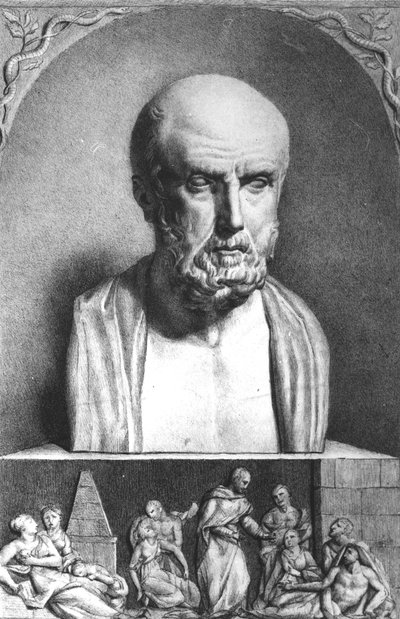 Portrait of Hippocrates by Langlume