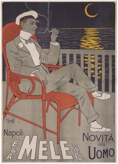 E.& A. Mele Ci., Napoli. The new man, 1900 by Laskowski
