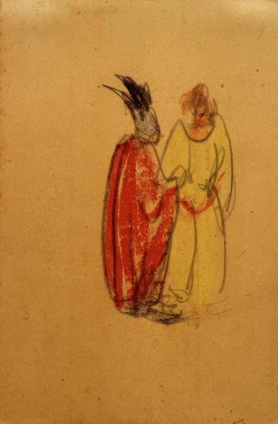 Untitled (Ortrud and Elsa von Brabant in Argument) by Laszlo Moholy Nagy