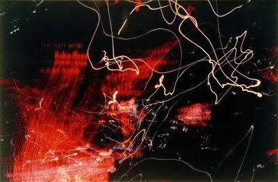 Untitled / Traffic (City lights Eastgate Hotel) by Laszlo Moholy Nagy
