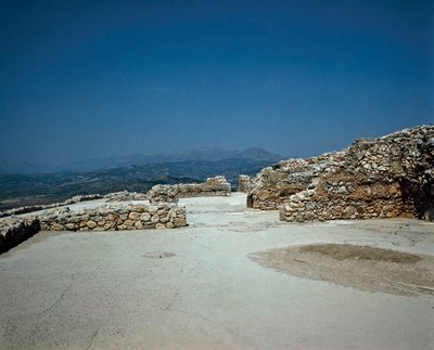 Megaron of the Royal Palace: Site of the Ancient Town of Mycenae by Late Helladic Period Mycenaean