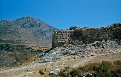 The walls of the acropolis: site of the ancient city of Mycenae (1500-1100 BC) by Late Helladic Period Mycenaean