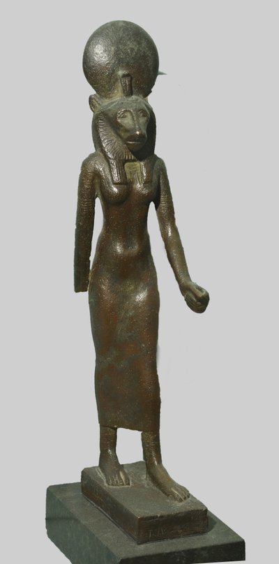Bronze Statue of the Egyptian Goddess Sekhmet by Late Period Egyptian