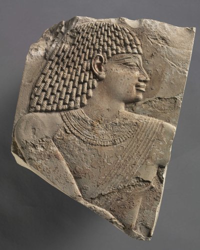 Small Head of a Man, c.667-647 BC by Late Period Egyptian